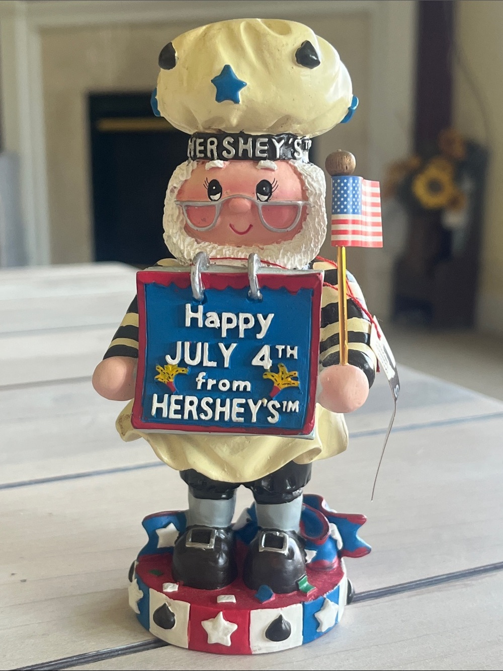 Hershey's 1999 July 4th Collectible Elf Figurine by Kurt S Adler